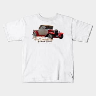 Customized 1932 Ford Convertible Pickup Truck Kids T-Shirt